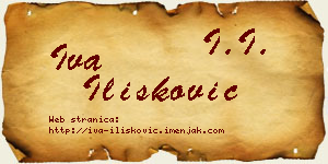 Iva Ilišković vizit kartica